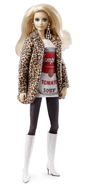 BARBIE İMZA SERİSİ ANDY WARHOL CAMPBELL'S SOUP CAN 1 DOLL